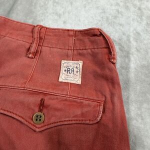 Double RL RRL Officers Chino Red 32 x 32 Pants Vintage Ralph Lauren Heavy Twill